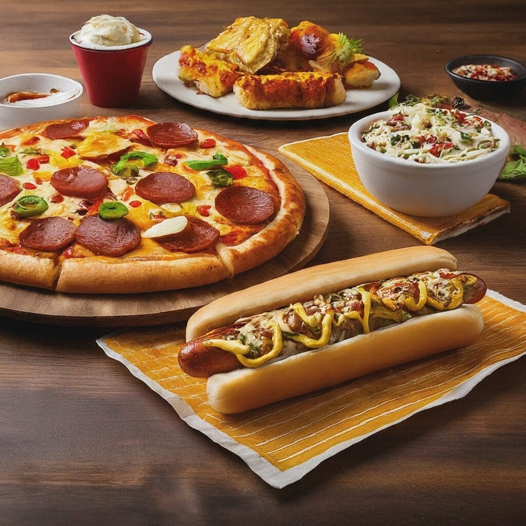 Pizza and Hot Dogs fast food near me
