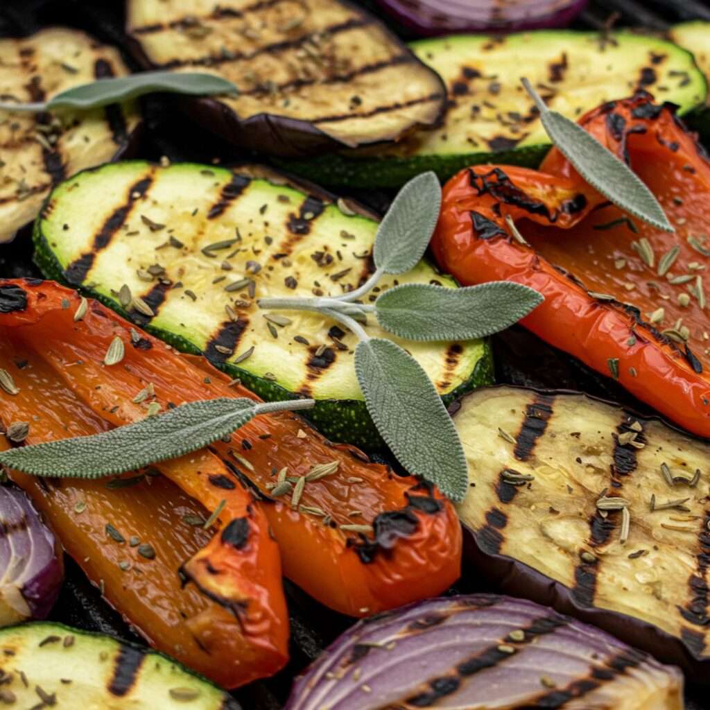 Grilled Veggies with Mediterranean Oregano and Sage