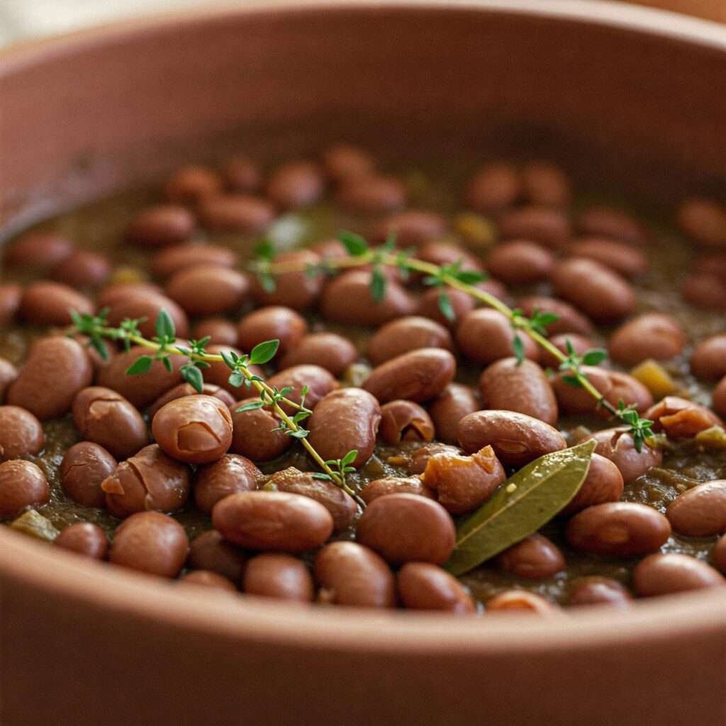 Hearty Bean Stew with Thyme and Epazote