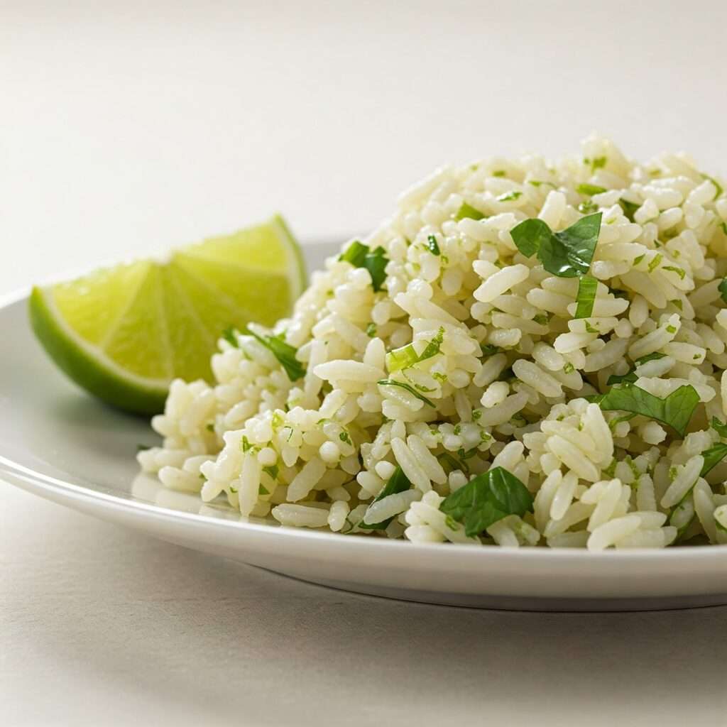 Lime-Infused Rice with Marjoram and Cilantro