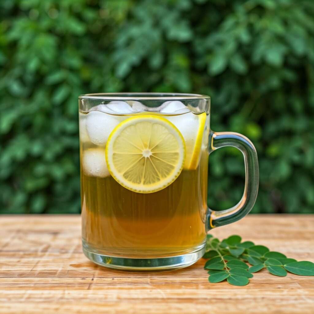 iced moringa tea 