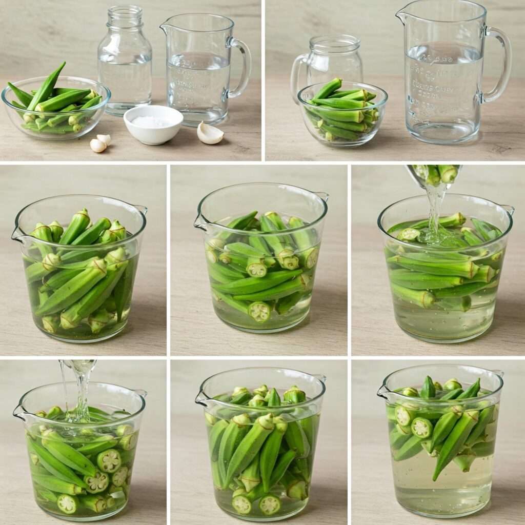 how to make okra water