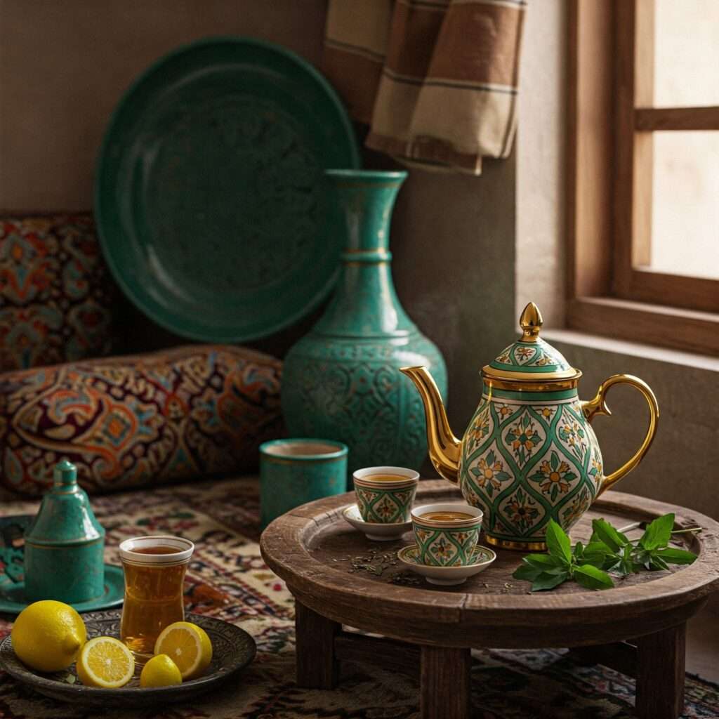 traditional tea ceremony that uses lemon verbena
