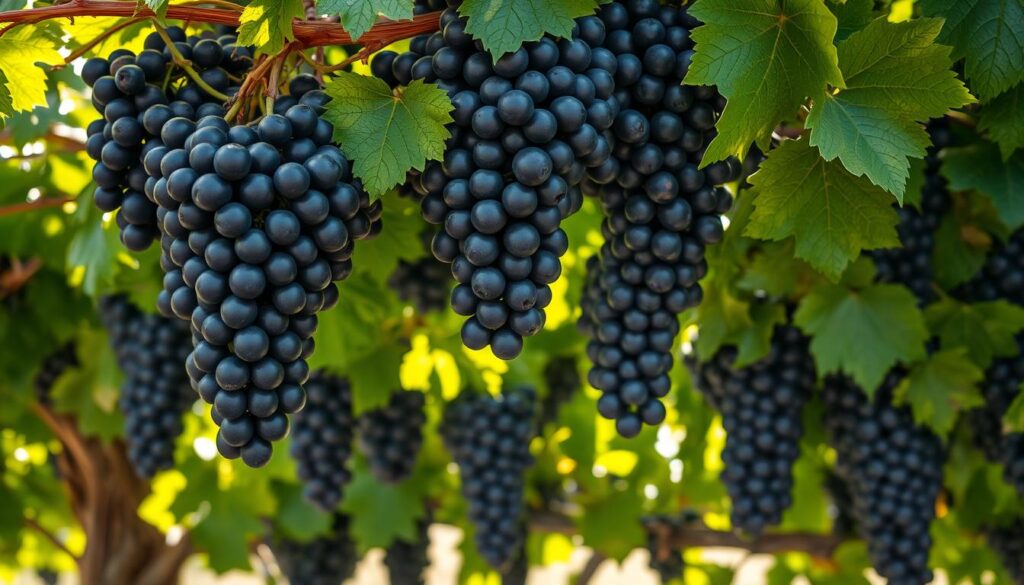 black grapes plant